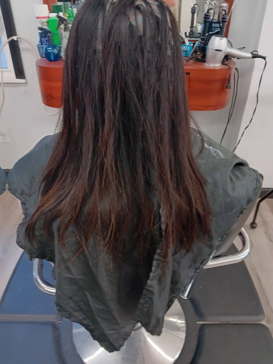 Long layered haircut